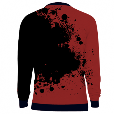Bluza Fullprint Czerwona kropelka i Twoje gra logo 2
