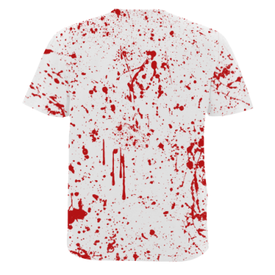 Męska koszulka Fullprint na Halloween Krwawa koszulka 2