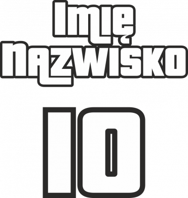 Koszulka dziecięca Imię Nazwisko w stylu GTA 2