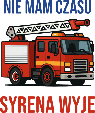 Naszywka tarcza Nie mam czasu syrena wyje 2