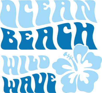 Podkładka pod mysz „Dzika fala” w Ocean Beach 2