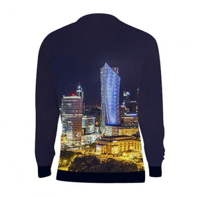 Bluza dziecięca Fullprint Warszawa nocą miasto 2