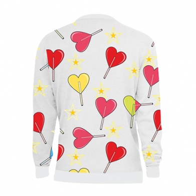Bluza dziecięca Fullprint na Walentynki Lizaki w kształcie serca 2