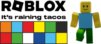 Podkładka pod mysz Roblox, pada deszcz tacos 2