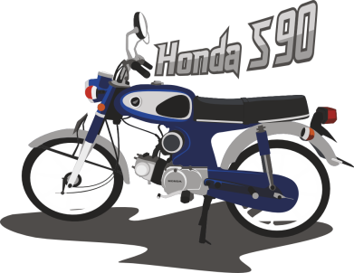 Naszywka okrągła Honda S90 2