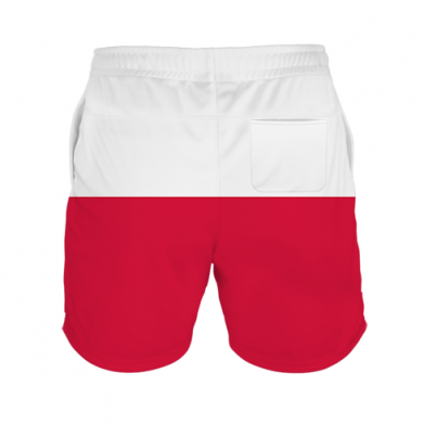 Męskie szorty sportowe Fullprint Polska flaga z godłem 2