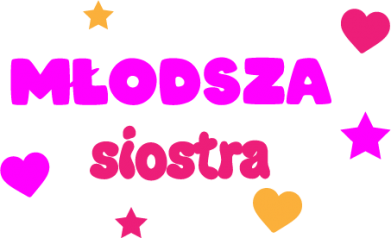 Koszulka damska dla siostry Młodsza siostra Napis 2