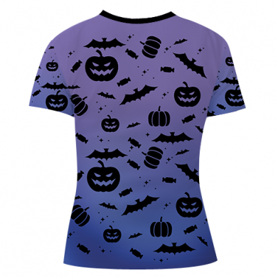 Damska koszulka Fullprint na Halloween Dynia wzór Halloween 2