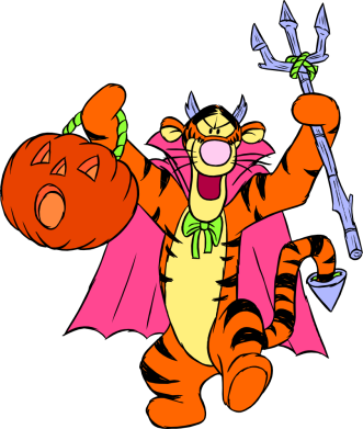 Koszulka polo dziecięca Tygrys i Halloween 2