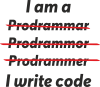 I write code