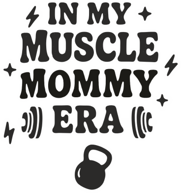 Naszywka prostokątna W mojej erze „muscle mommy” 2