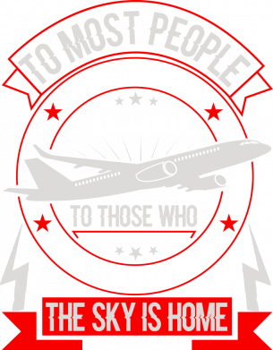 Koszulka oversize To those who love aviation, the sky is home 2