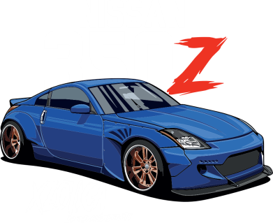 Naszywka prostokątna zaokrąglona Nissan 350 z 2