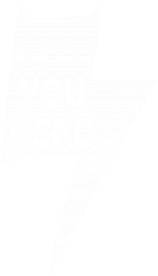 Naszywka prostokątna dla męża You hero 2