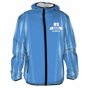 Męska kurtka lekka Fullprint dla taty #1 tata na świecie