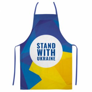 Fartuch Fullprint Stand with UKRAINE geometric