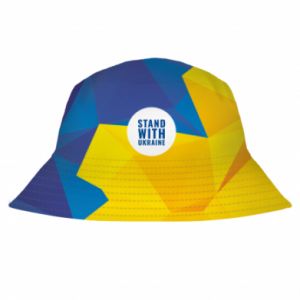 Kapelusz dziecięcy Fullprint Stand with UKRAINE geometric