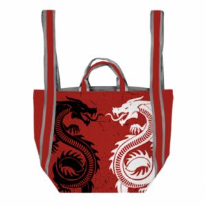 Torba plażowa Fullprint Dragons Black White