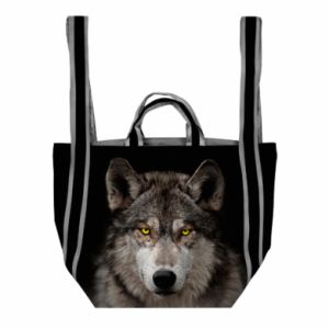 Torba plażowa Fullprint Wolf with yellow eyes