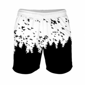 Męskie szorty sportowe Fullprint Freedom and bird