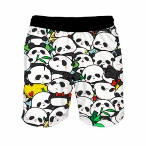 Męskie szorty sportowe Fullprint Funny pandas