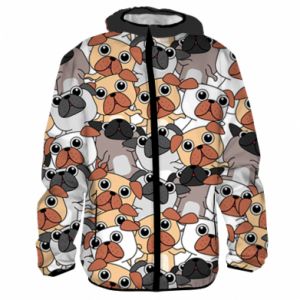 Męska kurtka lekka Fullprint Little puppies
