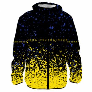 Męska kurtka lekka Fullprint Ukraine, yellow blue