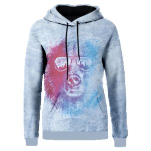 Bluzy z kapturem fullprint