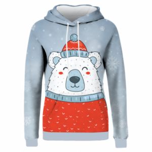 Bluzy z kapturem fullprint