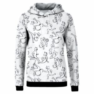 Bluzy z kapturem fullprint