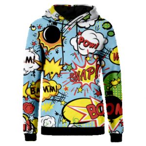 Bluzy z kapturem fullprint