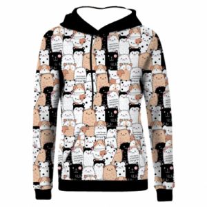 Bluzy z kapturem fullprint