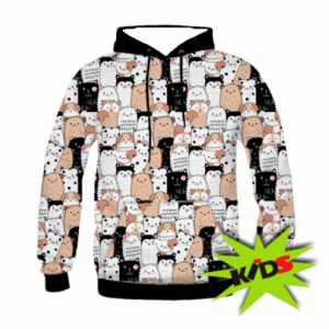 Bluzy dziecięce z kapturem fullprint
