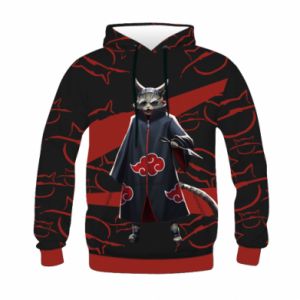 Dziecięca bluza z kapturem Fullprint Akatsuki Cat