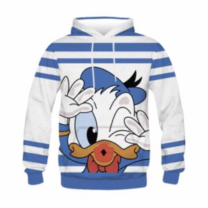 Bluzy dziecięce z kapturem fullprint
