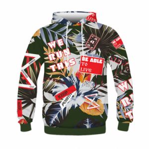 Bluzy dziecięce z kapturem fullprint
