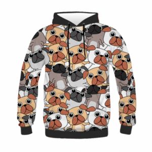 Dziecięca bluza z kapturem Fullprint Little puppies