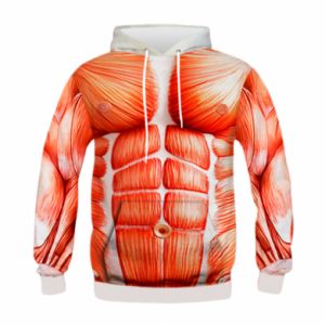 Dziecięca bluza z kapturem Fullprint Muscle suit