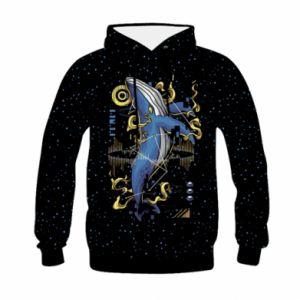 Bluzy dziecięce z kapturem fullprint