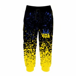 Dziecięce spodnie Fullprint Ukraine, yellow blue