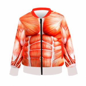 Kurtka bomber dziecięca Fullprint Muscle suit - PrintSalon Kurtka bomber dziecięca Fullprint Muscle suit
