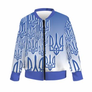 Kurtka bomber dziecięca Fullprint Wzór herbu - PrintSalon Kurtka bomber dziecięca Fullprint Wzór herbu