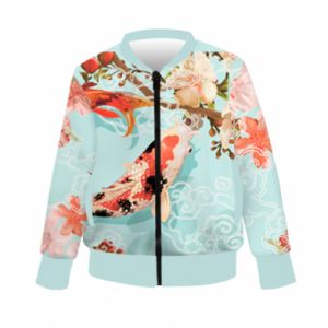 Kurtka bomber dziecięca Fullprint Japońska ryba Koi - PrintSalon Kurtka bomber dziecięca Fullprint Japońska ryba Koi
