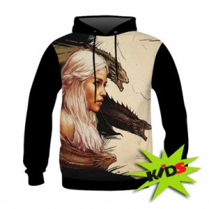 Bluzy dziecięce z kapturem fullprint