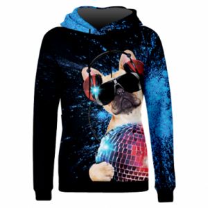 Bluzy z kapturem fullprint