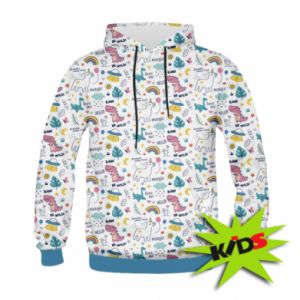 Bluzy dziecięce z kapturem fullprint