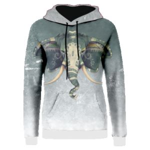 Bluzy z kapturem fullprint