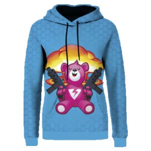 Bluzy z kapturem fullprint