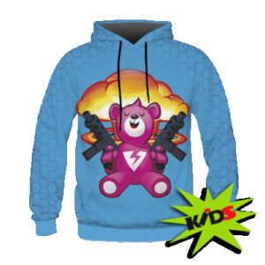 Bluzy dziecięce z kapturem fullprint