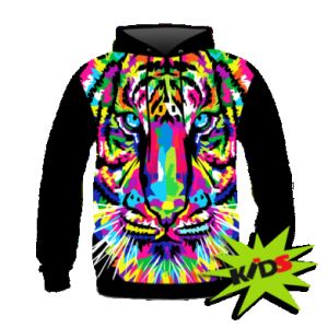 Bluzy dziecięce z kapturem fullprint